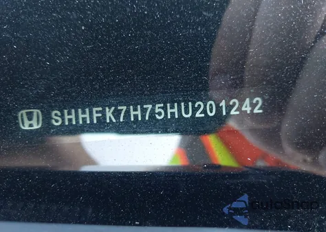 2017 Honda Civic Ex-L z USA, uszkodzony, nr VIN SHHFK7H75HU201242